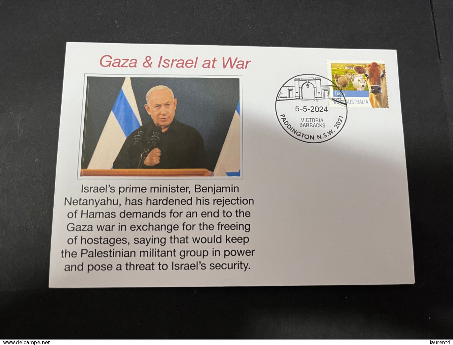 6-5-2024 (4 Z 17) GAZA War - Israel PM Rejection Oh Hamas End Fof War Peace... - Militaria