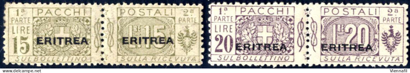* 1917-24, Pacchi Postali D'Italia Con Soprastampa "ERITREA" Più Grande, Serie Completa Di 13 Valori Nuova Con Gomma Ori - Eritrea