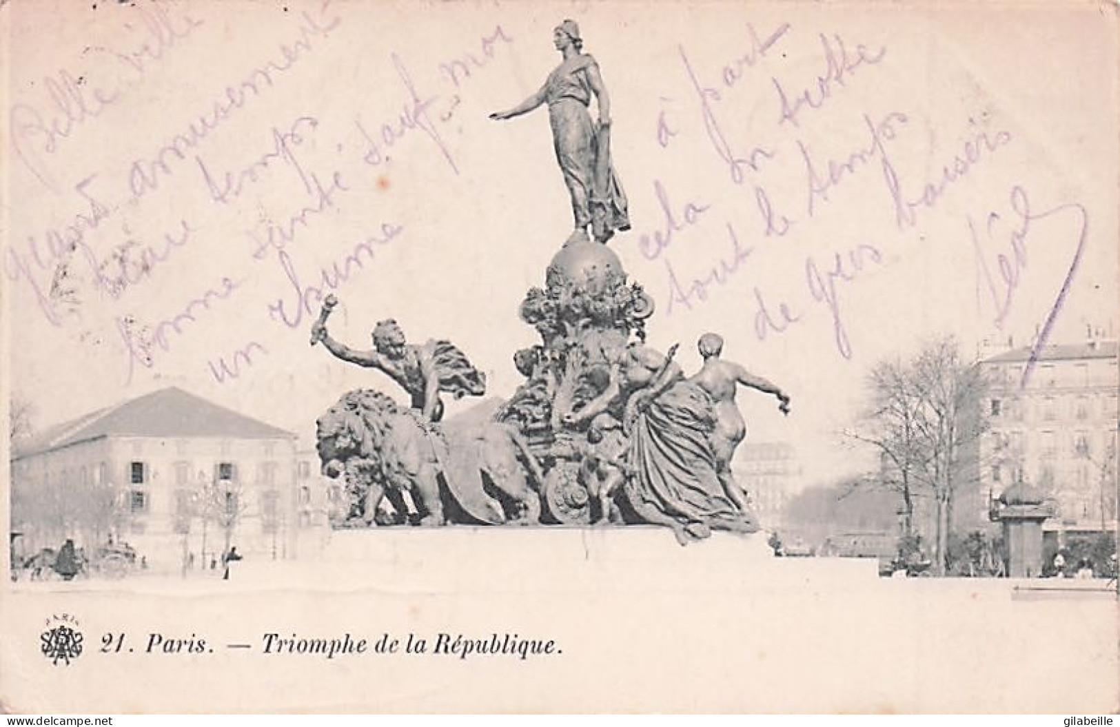 Paris - Le Triomphe De La République - Place De La Nation - Distrito: 12