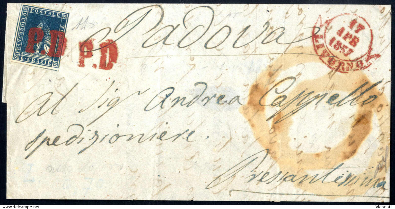 **/* Antichi Stati, Regno, Trieste A 1852/1955, Insieme Interessante Di Storia Postale, Tra Cui Toscana, Pontificio, FDC - Verzamelingen