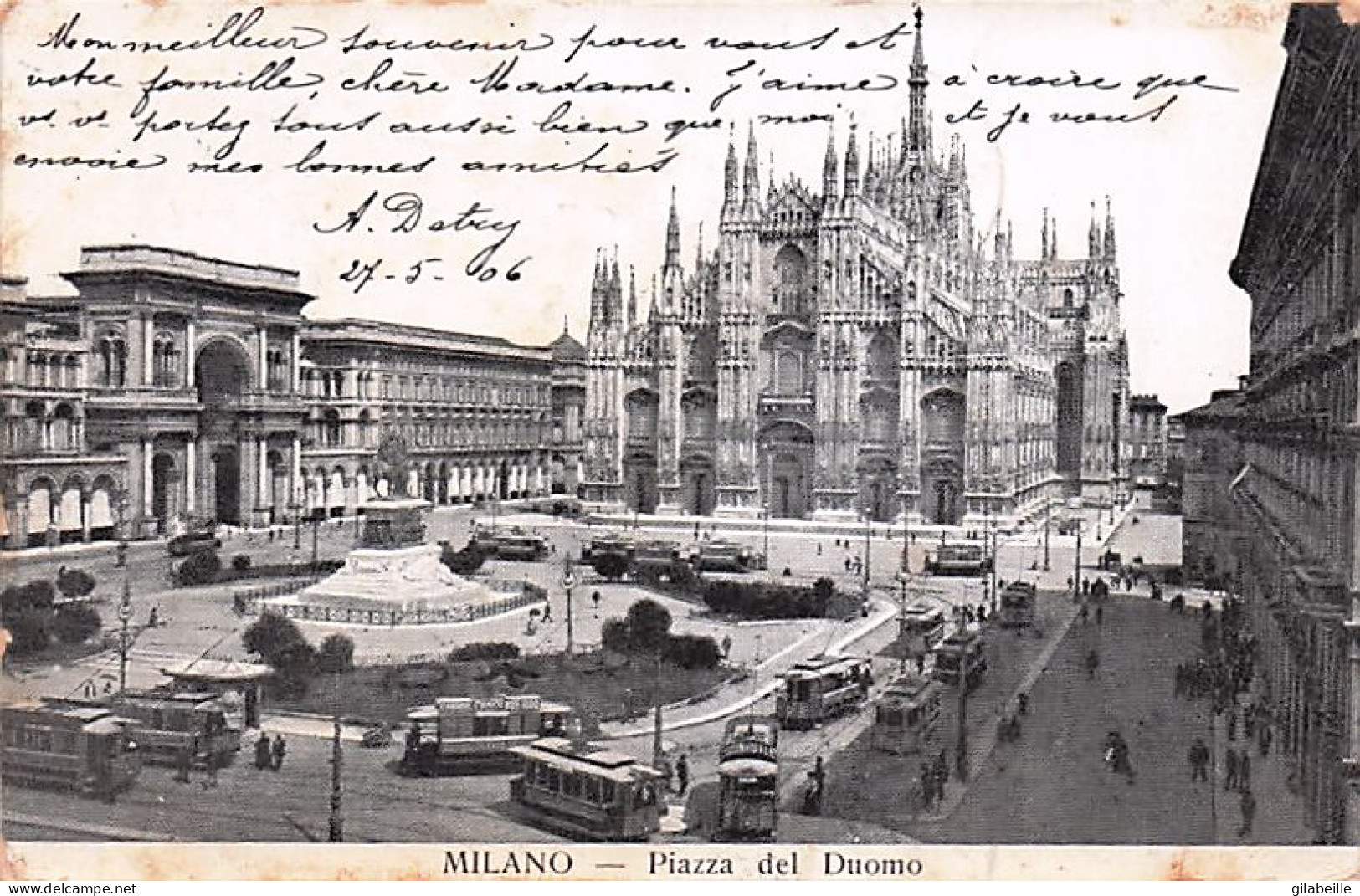 MILANO - Piazza Del Duomo - 1906 - Milano (Milan)