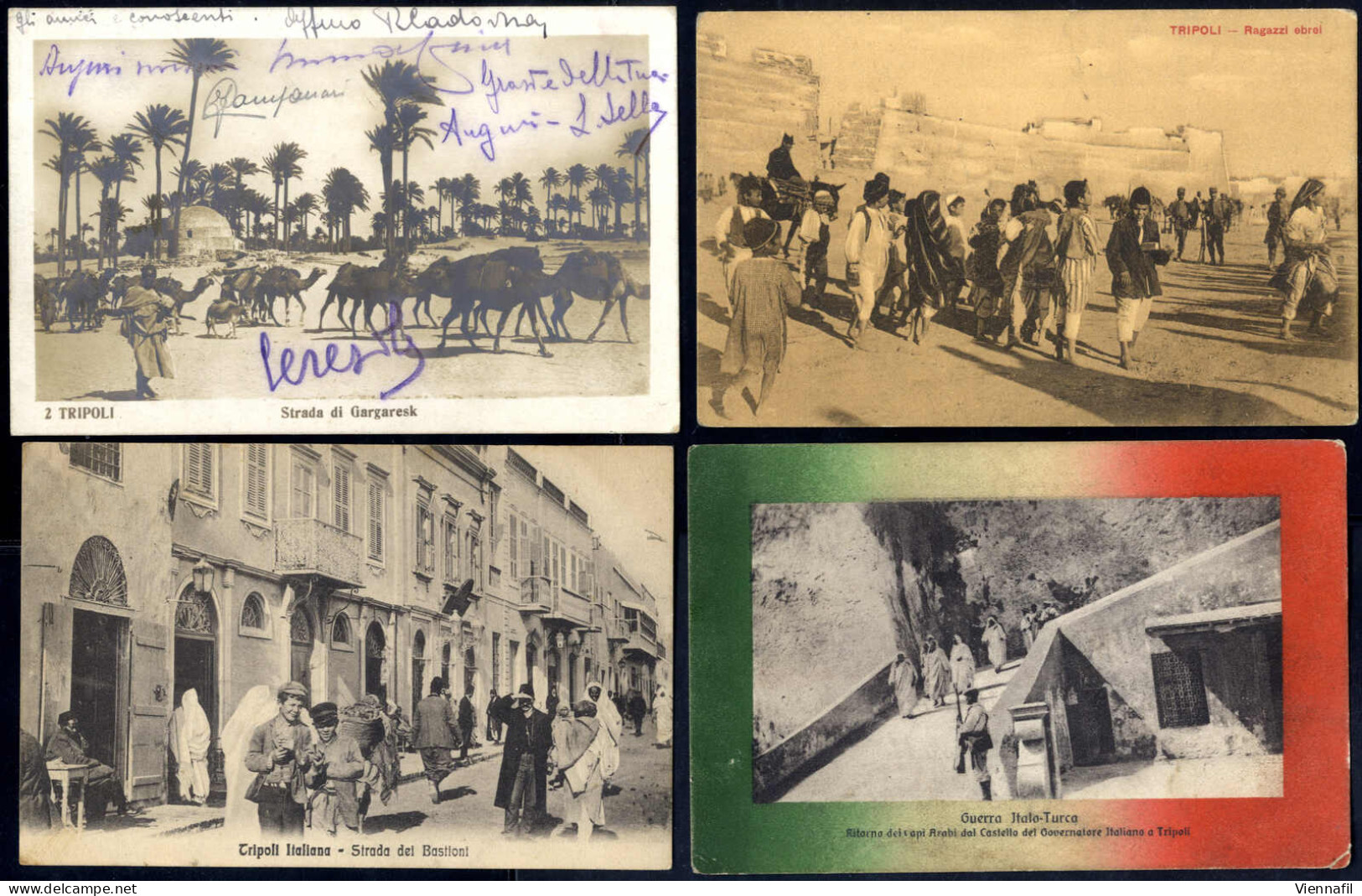 Cover Libia, Collezione Di 69 Cartoline Illustrate Di Tripoli In Un Album, Molto Interessante, Immagini Vedasi Catalogo  - Libyen