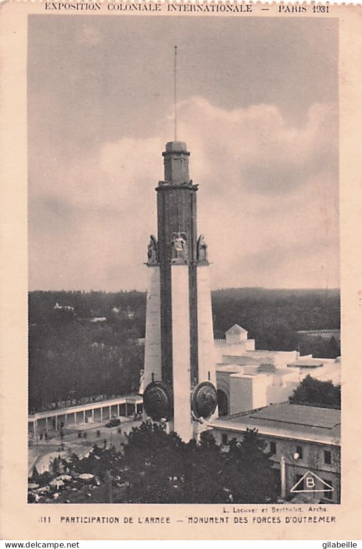 75 - PARIS - exposition coloniale internationale 1931 - LOT 9 CARTES