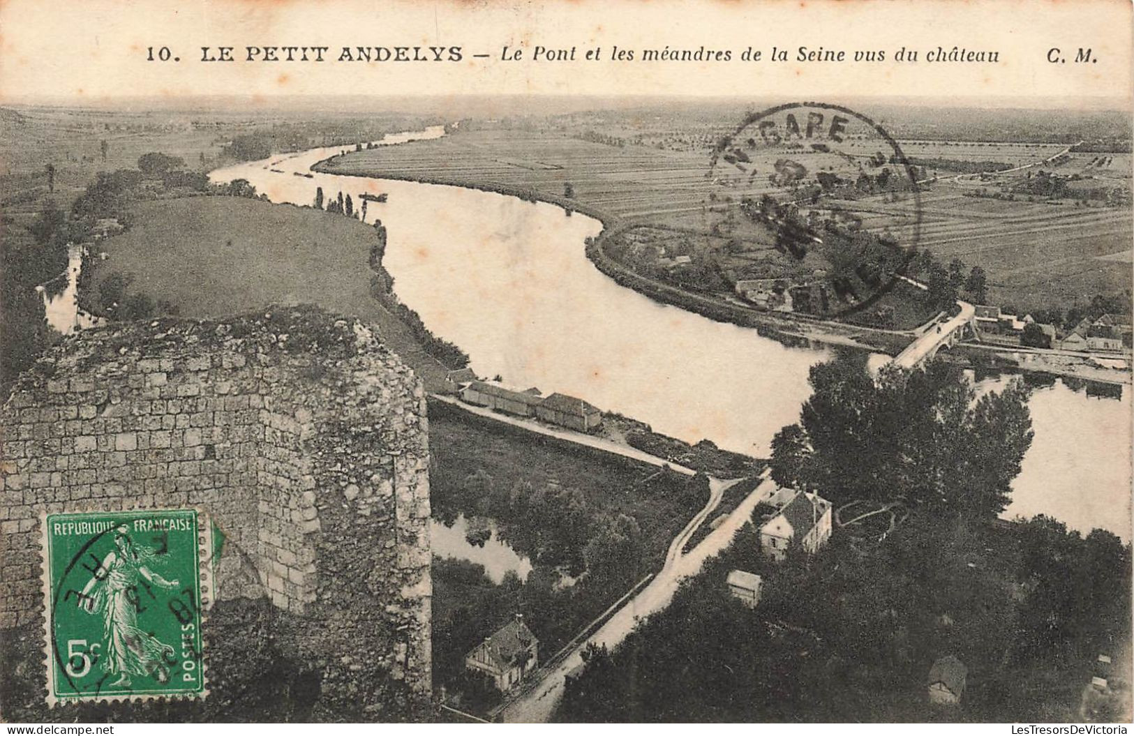 FRANCE - Le Petit Andely - Le Pont Et Les Méandres De La Seine Vus Du Château - Carte Postale Ancienne - Les Andelys