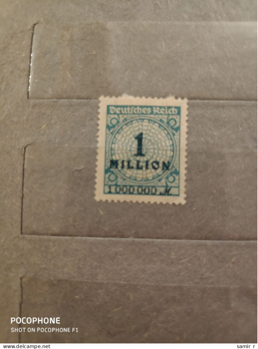 Germany	Reich  1 Million (F96) - Unused Stamps