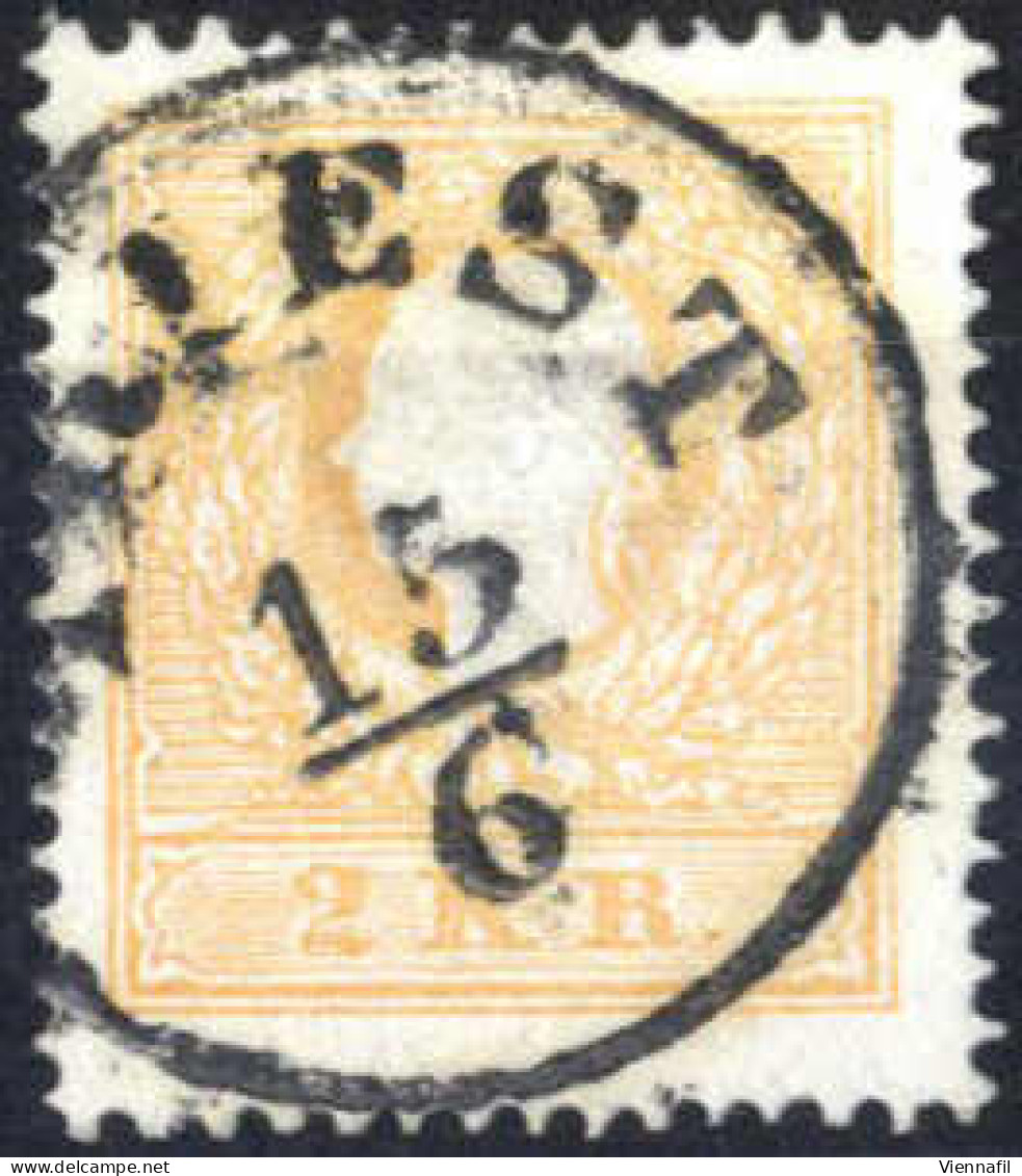 O 1858/59, 2 Kr. Hellorange In Type II, Mit Einkreisstempel Von "TRIEST...", Befund Dr. Ferchenbauer, Fe. 10IIc - Autres & Non Classés
