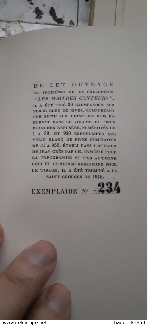 Laurette Ou Le Cachet Rouge ALFRED DE VIGNY Jean Cres 1945 - Autres & Non Classés