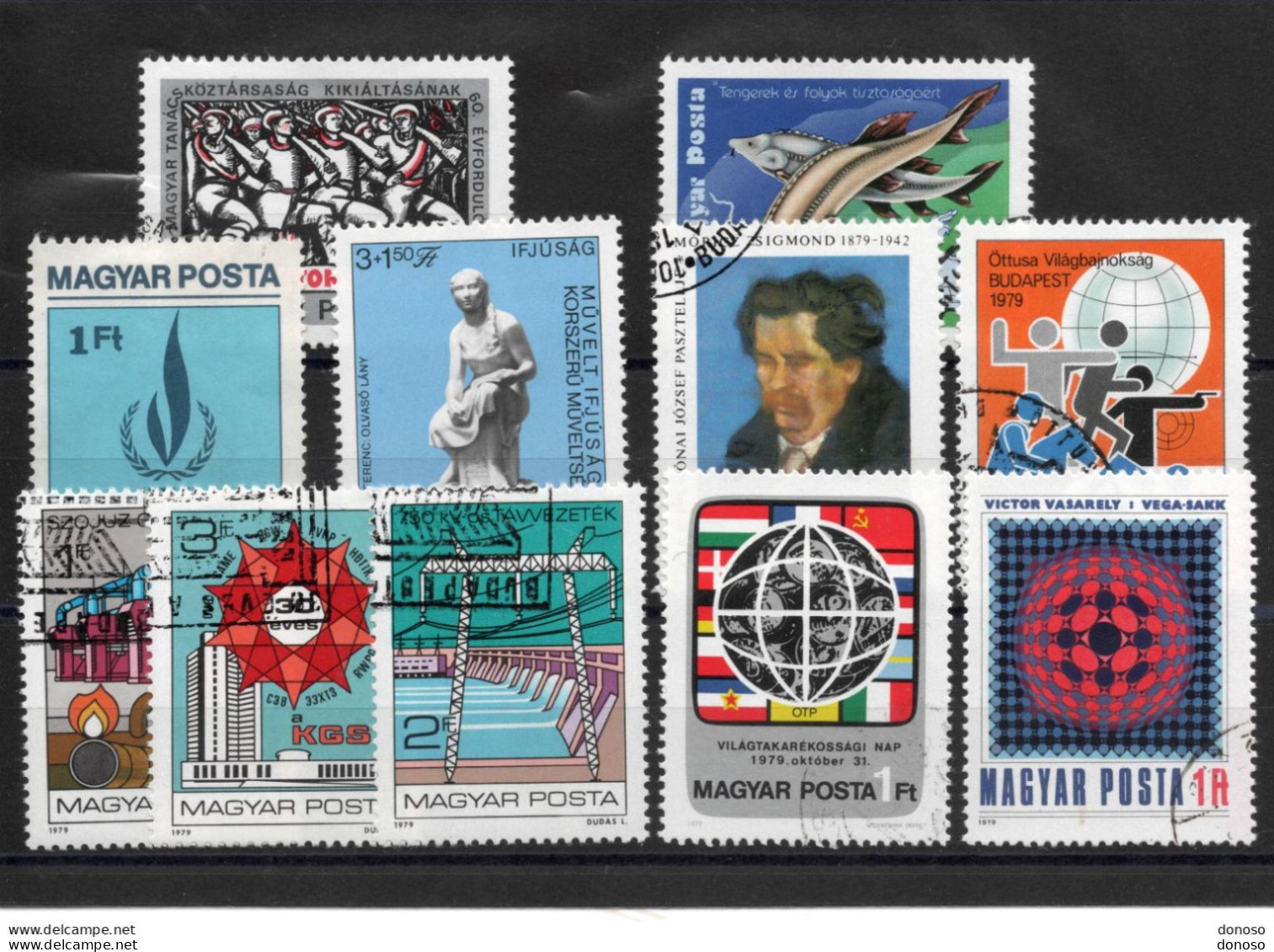 HONGRIE 1979 Yvert 2646 + 2650-2651 + 2662-2665 + 2673-2674 + 2688-2689 Oblitéré Cote 4,30 Euros - Used Stamps