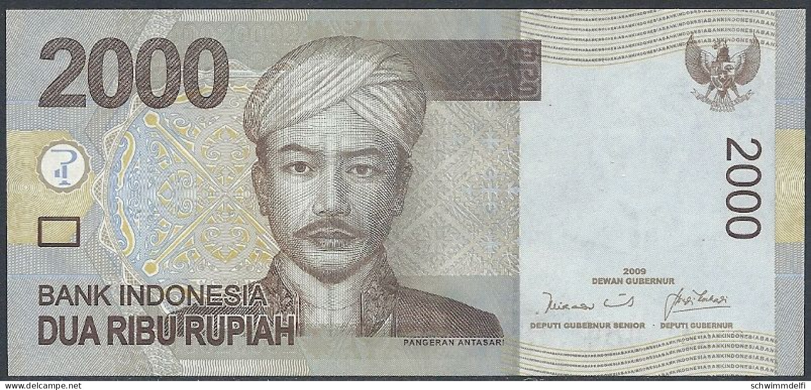 INDONESIEN - INDONESIA - 2.000  (DUA RIBU) RUPIAH 2009 - SIN CIRCULAR - UNZ. - UNC. - Indonesië