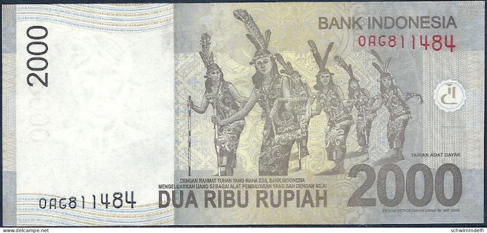 INDONESIEN - INDONESIA - 2.000  (DUA RIBU) RUPIAH 2009 - SIN CIRCULAR - UNZ. - UNC. - Indonésie