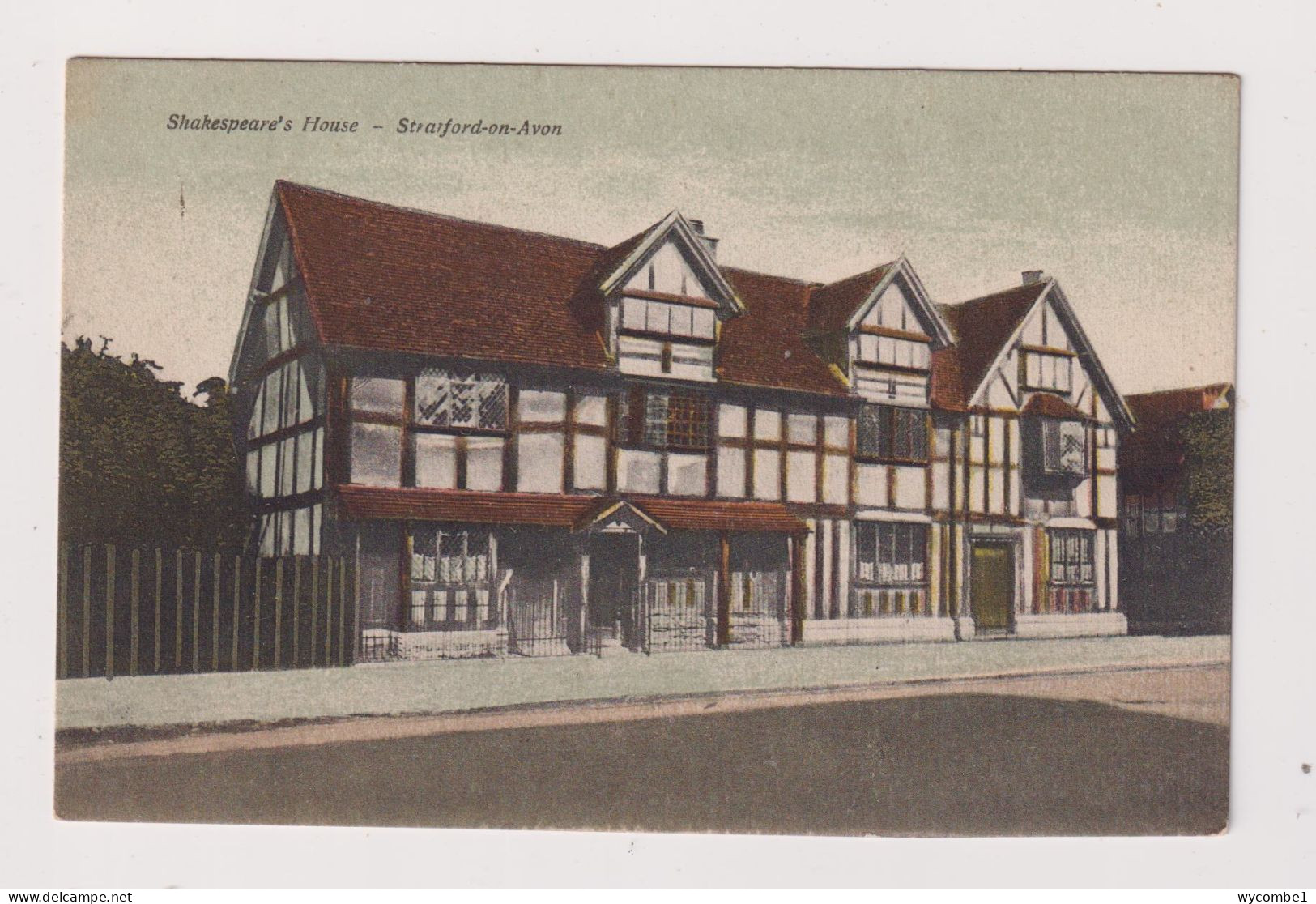 ENGLAND - Stratford Upon Avon Shakespeare's House Unused Vintage Postcard - Stratford Upon Avon
