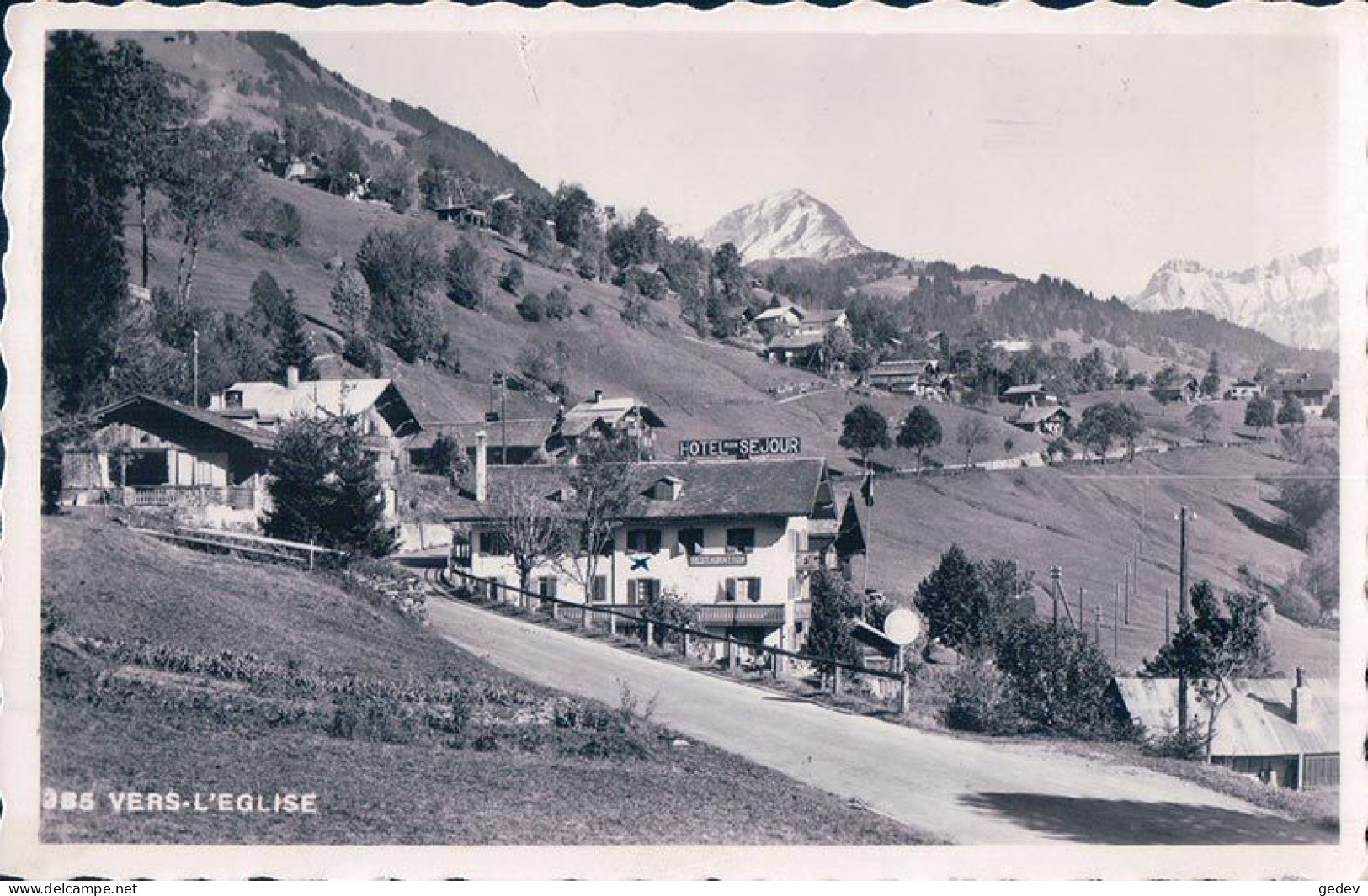 Les Diablerets VD, Vers-l'Eglise, Hôtel Mon Séjour (385) - Les Diablerets