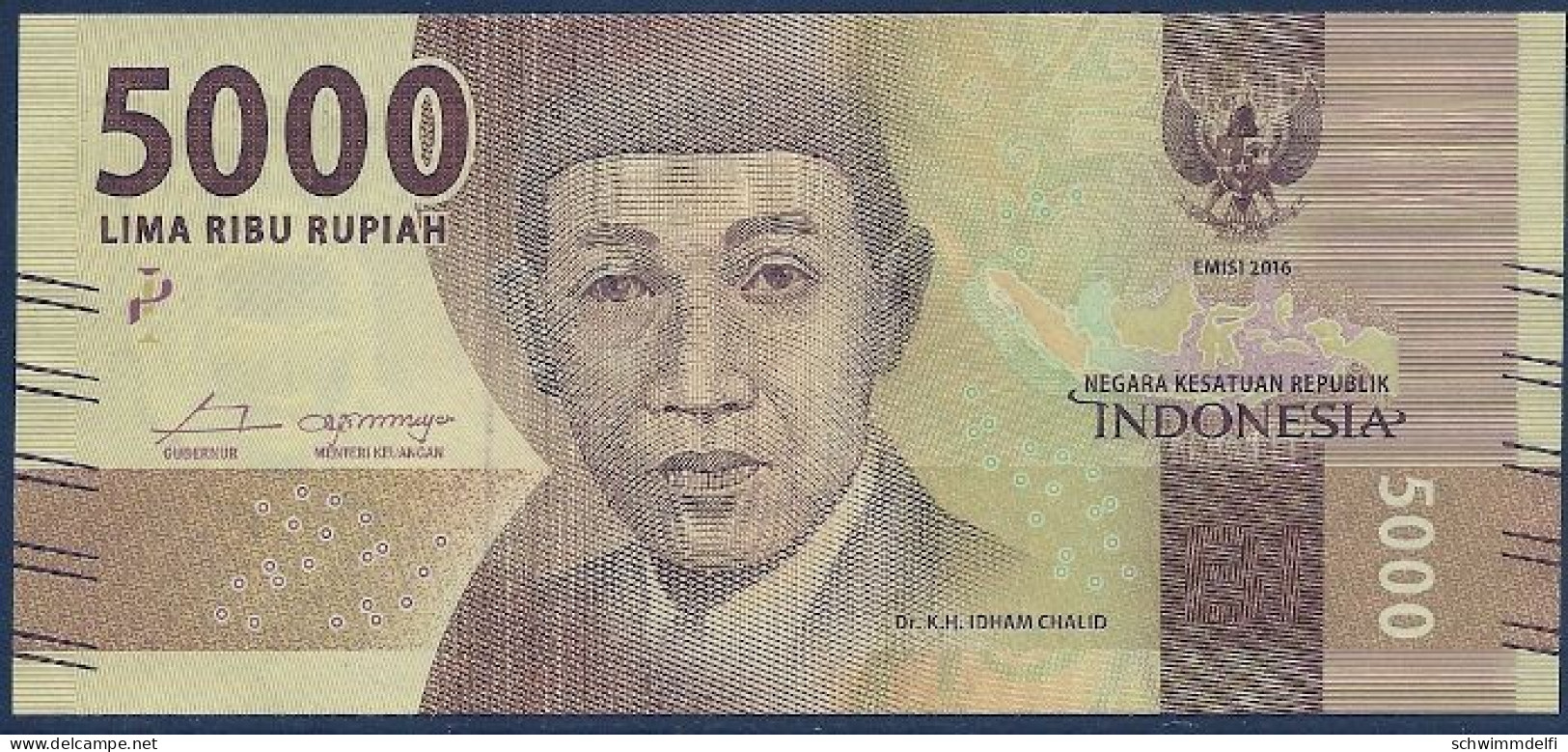 INDONESIEN - INDONESIA - 5.000  (LIMA RIBU) RUPIAH 2016 - SIN CIRCULAR - UNZ. - UNC. - Indonesië