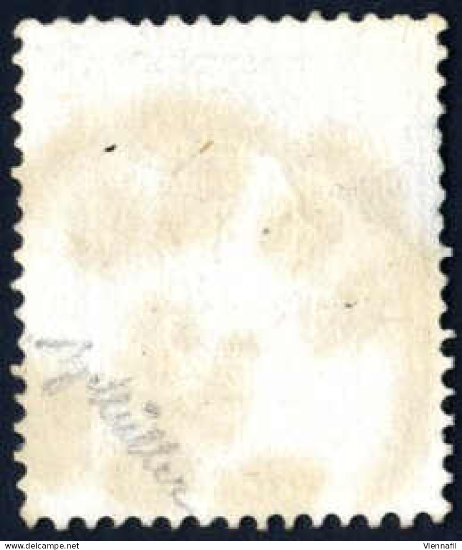 O 1859, 10 Kr. Braun Type II, Doppelseitiger Druck Wovon Einer In Blinddruck Entwertet Prag 12.6., Signiert Müller, Atte - Other & Unclassified