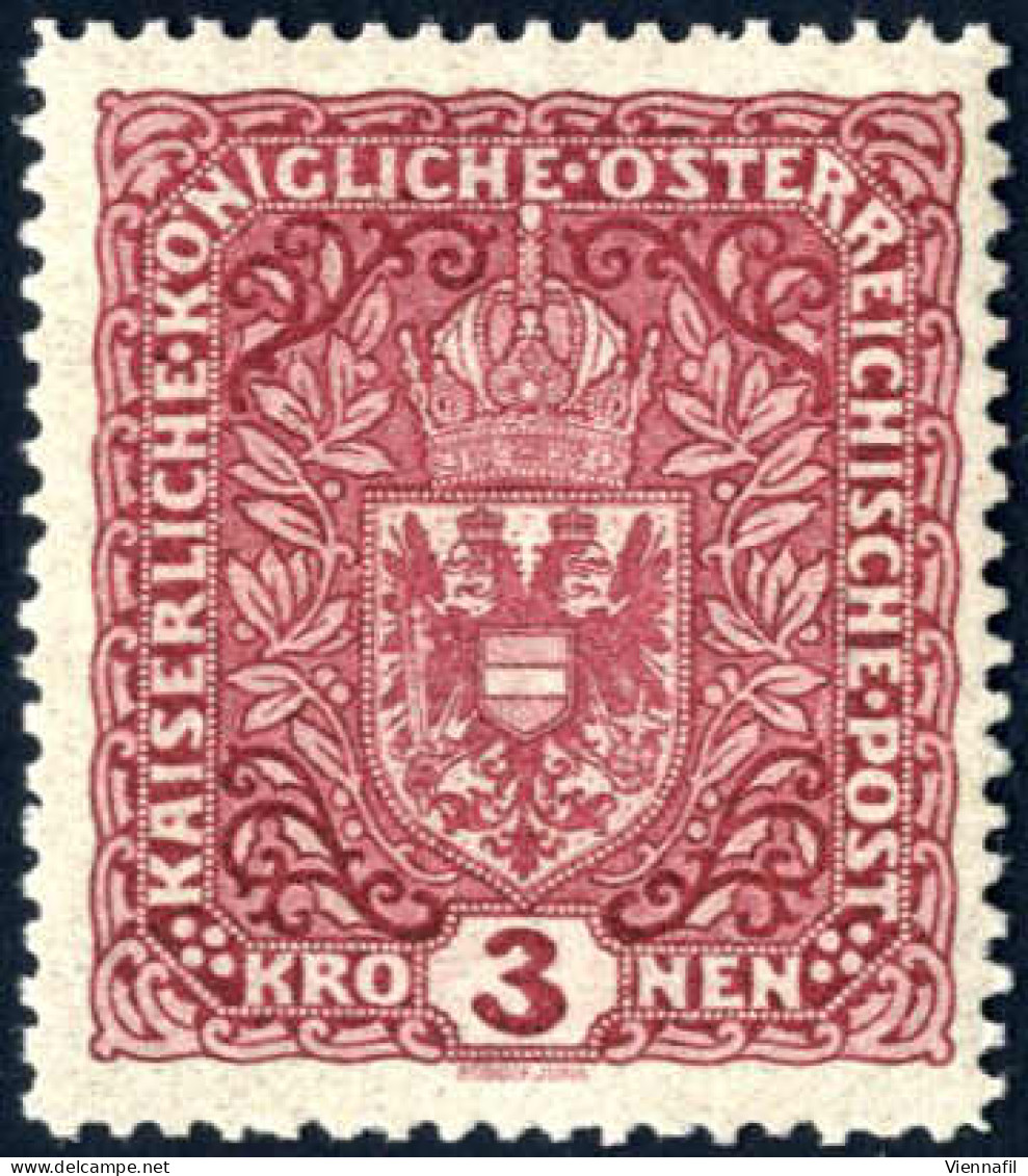 ** 1916, Freimarken, Wappen, 3 Kronen Im Breitformat, Befund Soecknick Kat. Nr. 201 II - Autres & Non Classés