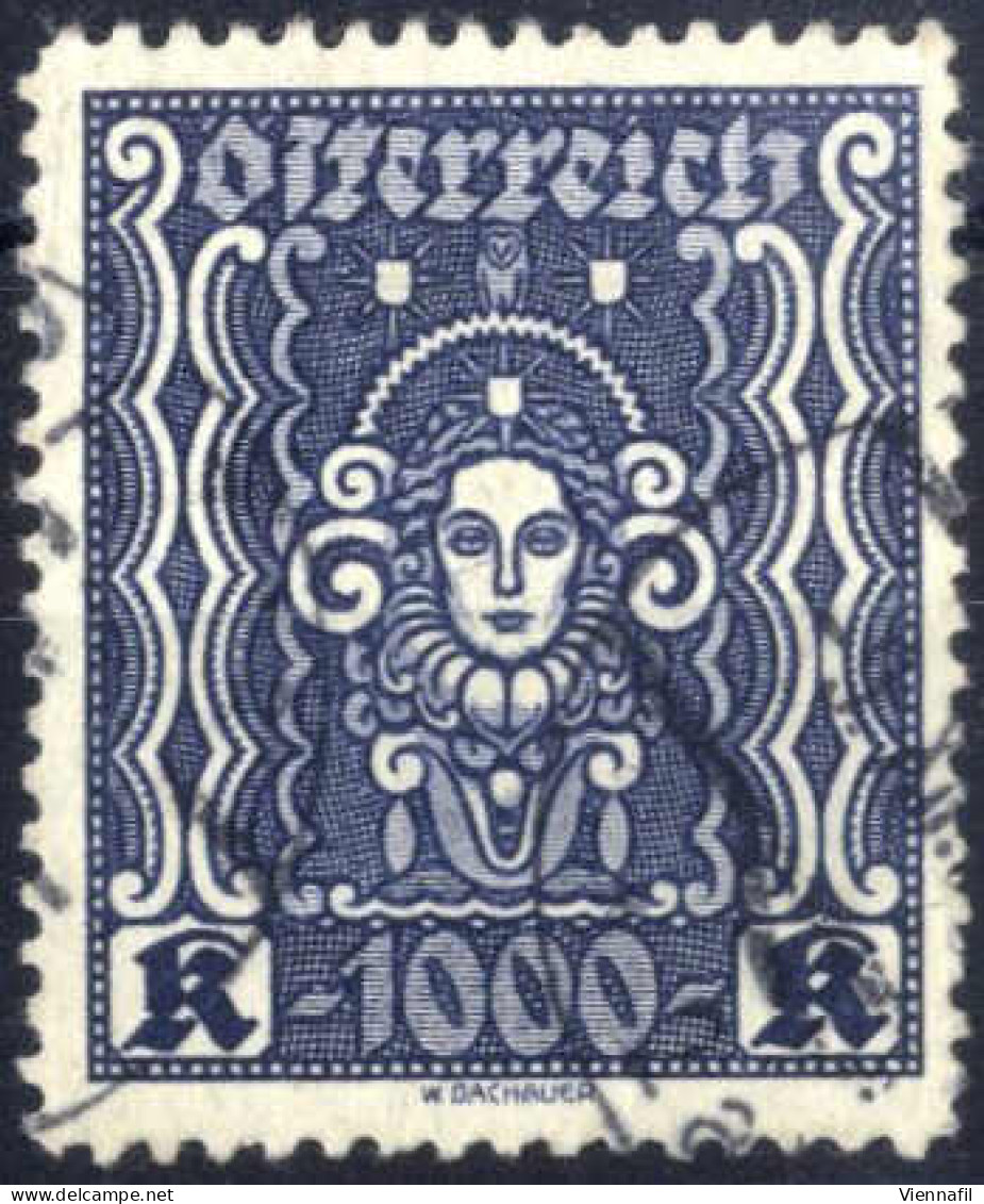 O 1922/24, 1000 Kronen In LZ 11 ½, Gestempelt, ANK 404B / 450,- - Autres & Non Classés