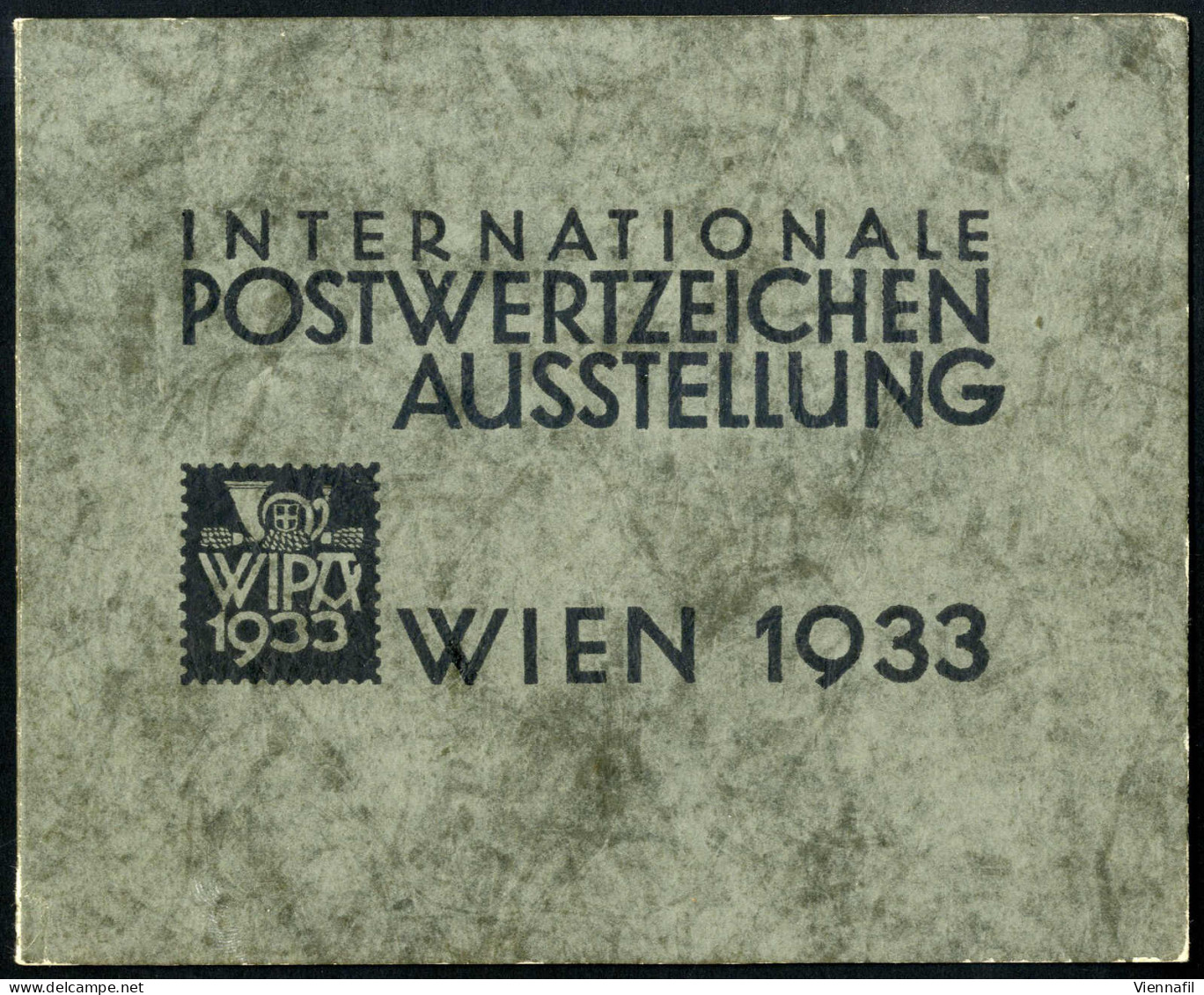 1933, WIPA-Umschlag Ohne Block, Innen Falzreste - Andere & Zonder Classificatie