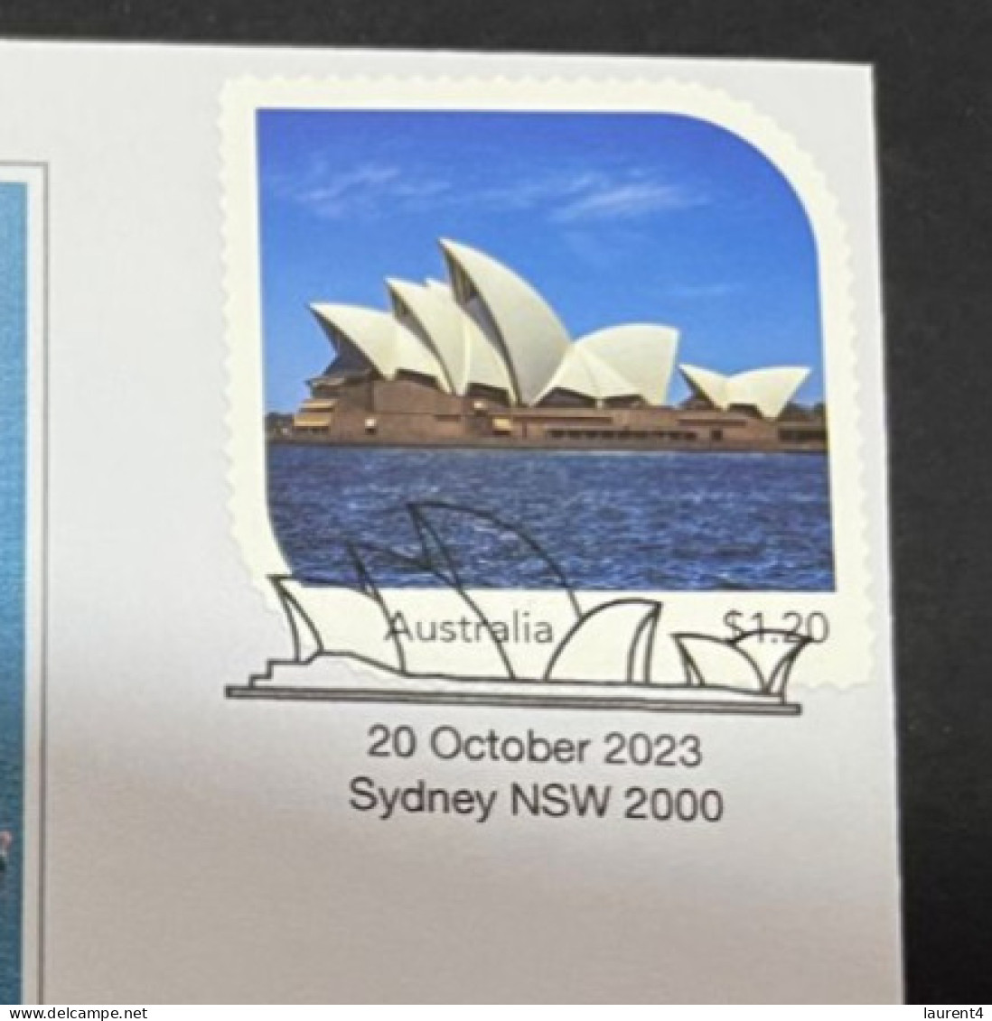 6-5-2024 (4 Z 17) Sydney Opera House Celebrate The 50th Anniversary Of It's Opening (20 October 2023) Opera Stamp - Lettres & Documents