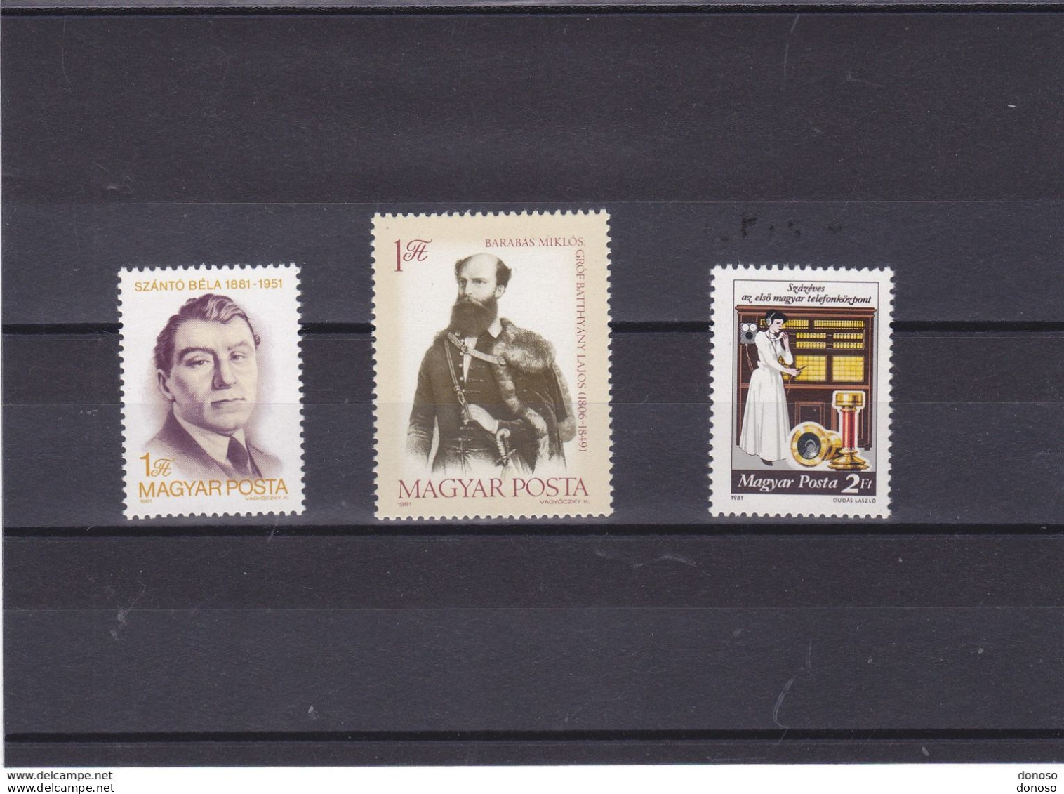 HONGRIE 1981 Yvert 2752-2753 + 2761, Michel 3468-3469 + 3493 NEUF** MNH Cote 2 Euros - Unused Stamps