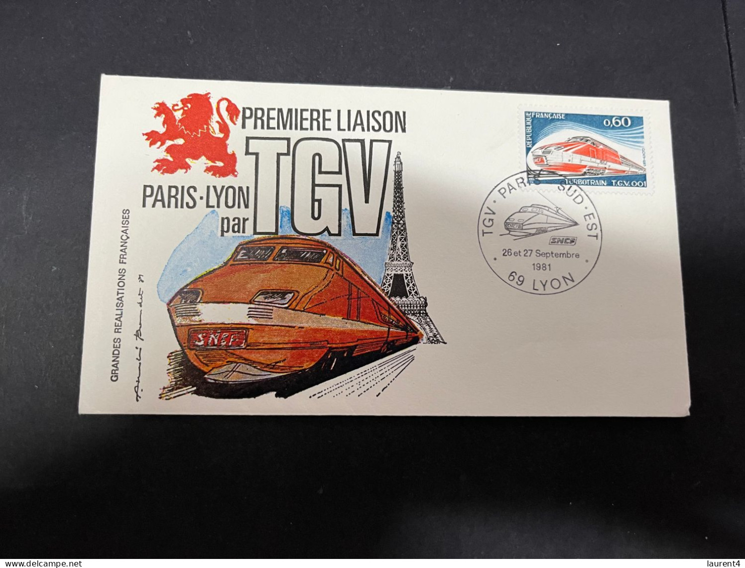 6-5-2024 (4 Z 17) France TGV Train (2 Covers) - Eisenbahnen