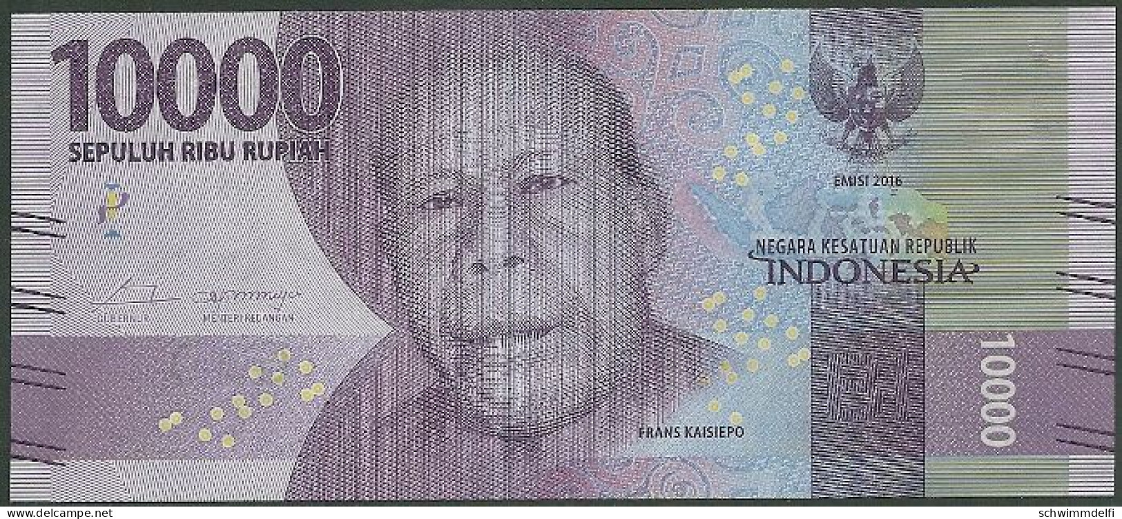 INDONESIEN - INDONESIA - 10.000  (SEPULUH RIBU) RUPIAH 2016 - SIN CIRCULAR - UNZ. - UNC. - Indonesië