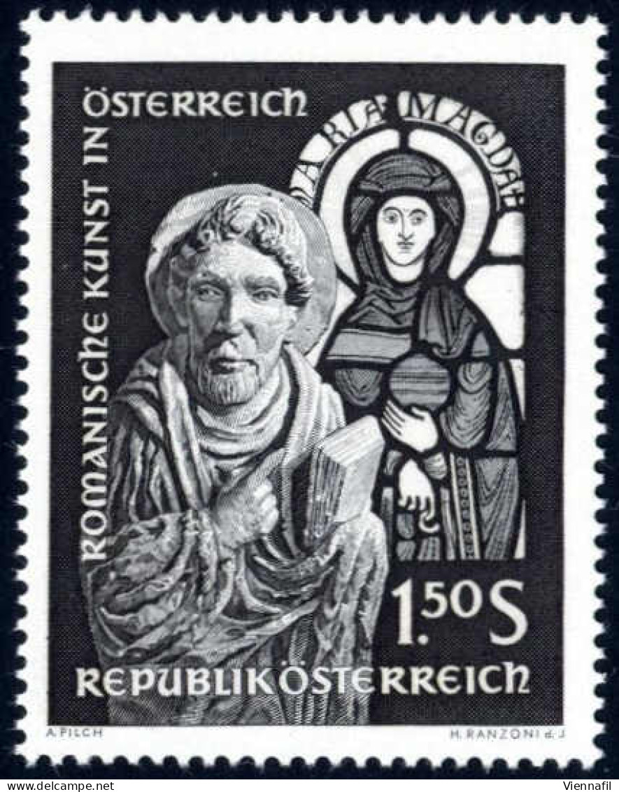 ** 1964, Romanische Kunst, 1,50 S In Grauschwarz Auf Phosphoreszierendem Papier, Postfrisch, Attest Soecknick, ANK 1181  - Other & Unclassified