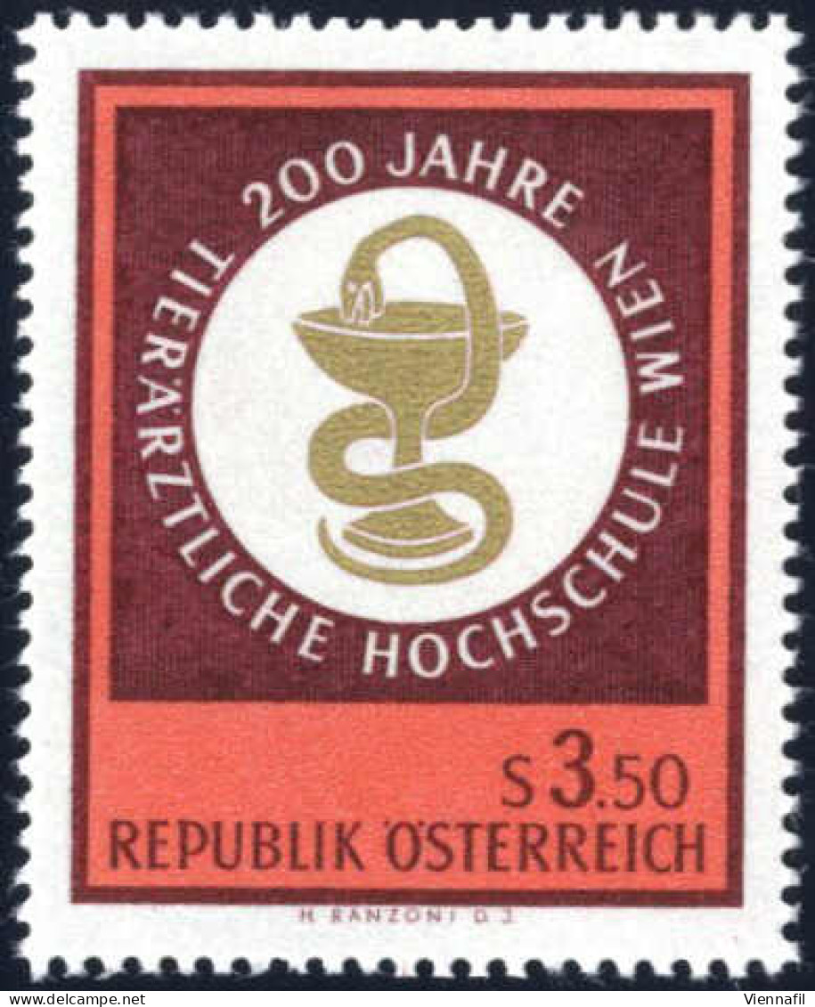 ** 1968, Tierärztliche Hochschule, 3,50 S Probe In Anderer Farbe Als Die Verausgabte Marke, Postfrisch, ANK 1289 - Other & Unclassified