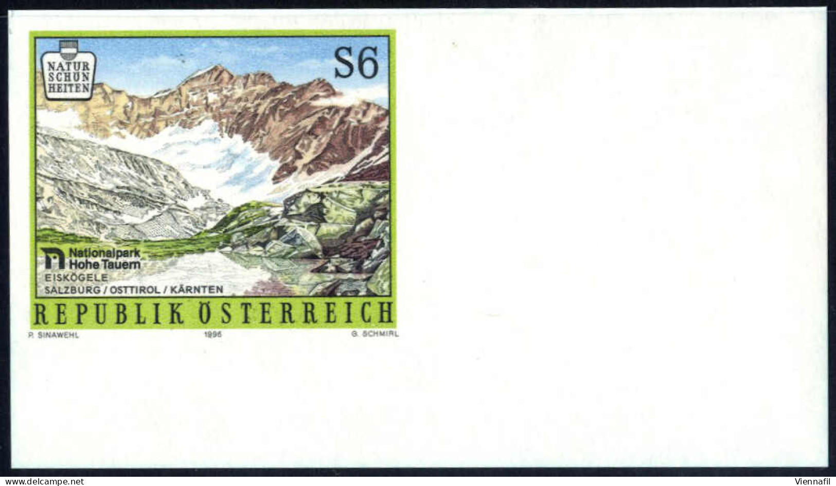 ** 1996, Naturschönheiten, 6 S Von Der Rechten Unteren Ecke, Ungezähnt Postfrisch, ANK 2214 U - Sonstige & Ohne Zuordnung