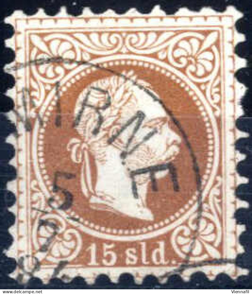 O 1867, 15 Soldi Feiner Druck, Echt Gestempeltes Prachtstück SMIRNE, Signiert Ing. Müller Und Neuester Kurzbefund Arnold - Levante-Marken