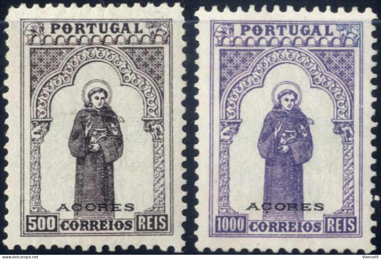 (*) 1895, 700. Geburtstag Des Hl. Antonius Von Padua, Fast Kompletter Satz (es Fehlt Nur Der Erste Wert Zu 2 1/2 R.) Mit - Açores
