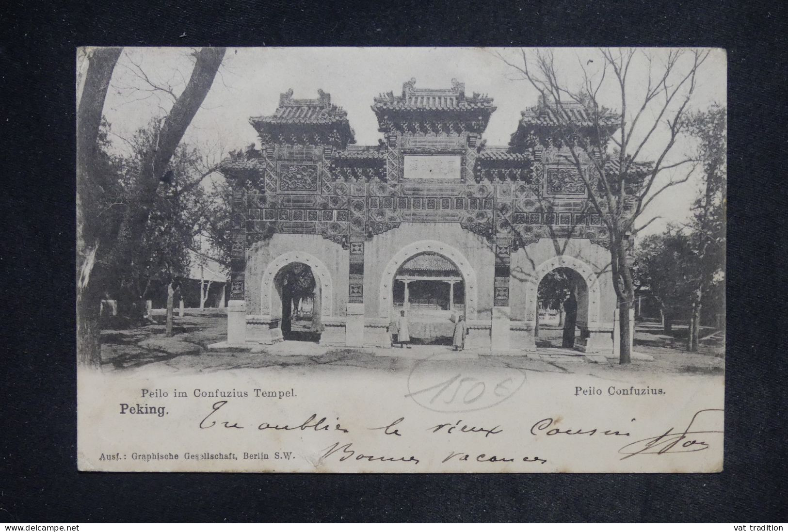 CHINE - Type Dragon Sur Carte Postale ( Péking ) Pour La France En 1905 - L 152375 - Brieven En Documenten