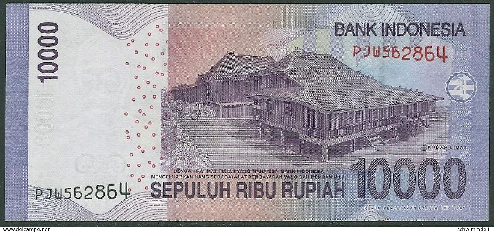 INDONESIEN - INDONESIA - 10.000  (SEPULUH RIBU) RUPIAH 2013 - SIN CIRCULAR - UNZ. - UNC. - Indonesia