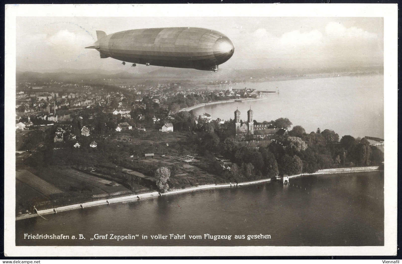 Cover 1930, Zeppelinkarte Von Kassel Am 3.9. Nach Lorch Frankiert Mit 1 RM Und Zeppelinbrief Der Fahrt Rund Um Die Ostse - Altri & Non Classificati