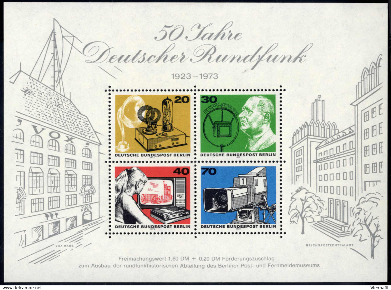 ** 1970, Markenheftchenbogen Streifen 6 Und 7 (mit Plattenfehler Mi. 288 III), Sowie Berlin Block 4 I Hohes Format (gepr - Andere & Zonder Classificatie