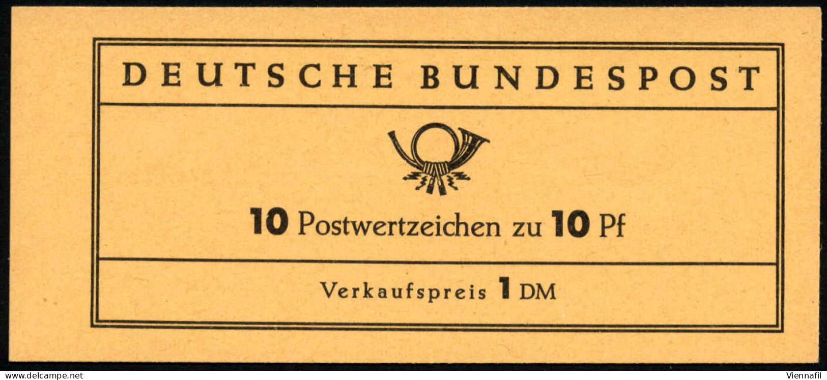 ** 1961, Markenheft-Blatt 11, Deckelperforation Mit 25-26 Löchern, Postfrisch, Attest Schlegel Ohne Signatur (Mi. 7 A II - Other & Unclassified
