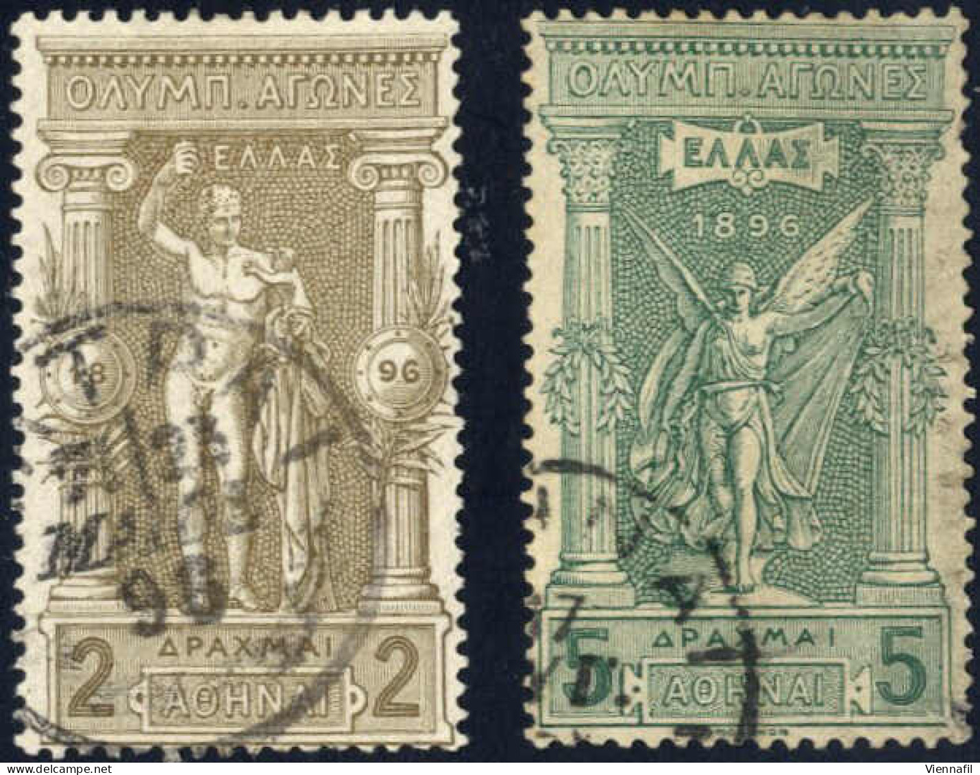 O 1896, Olympic Games, The Issue Used With Some Duplication With Various Cancellations, Blocks Of 4, Some Interesting (r - Andere & Zonder Classificatie