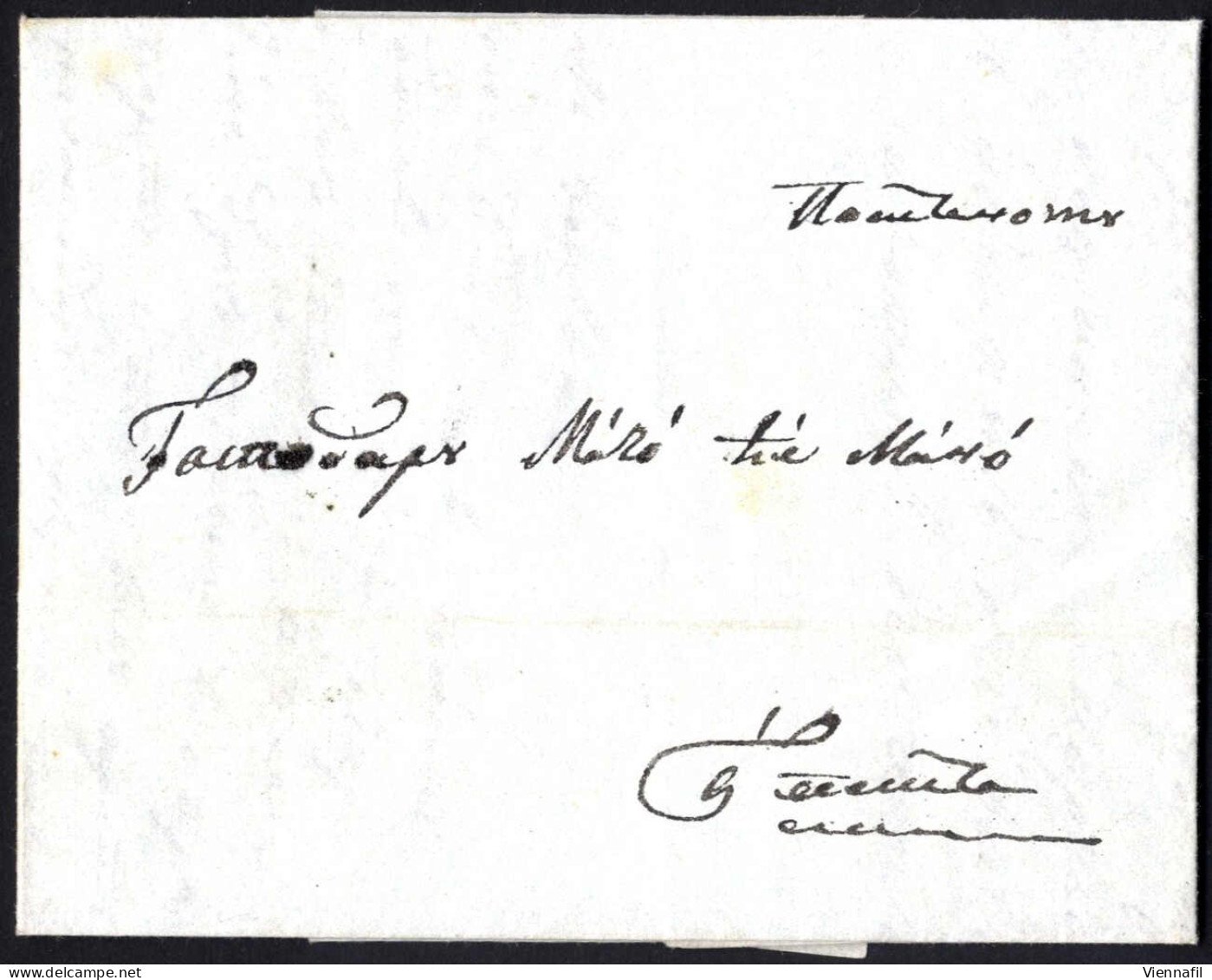 Cover 1842, Entire Lettersheet Written On 6.6.1842 At Veles (Macedonia) And Sent By Tatar Post To Pesth; The Letter Was  - Vorphilatelie