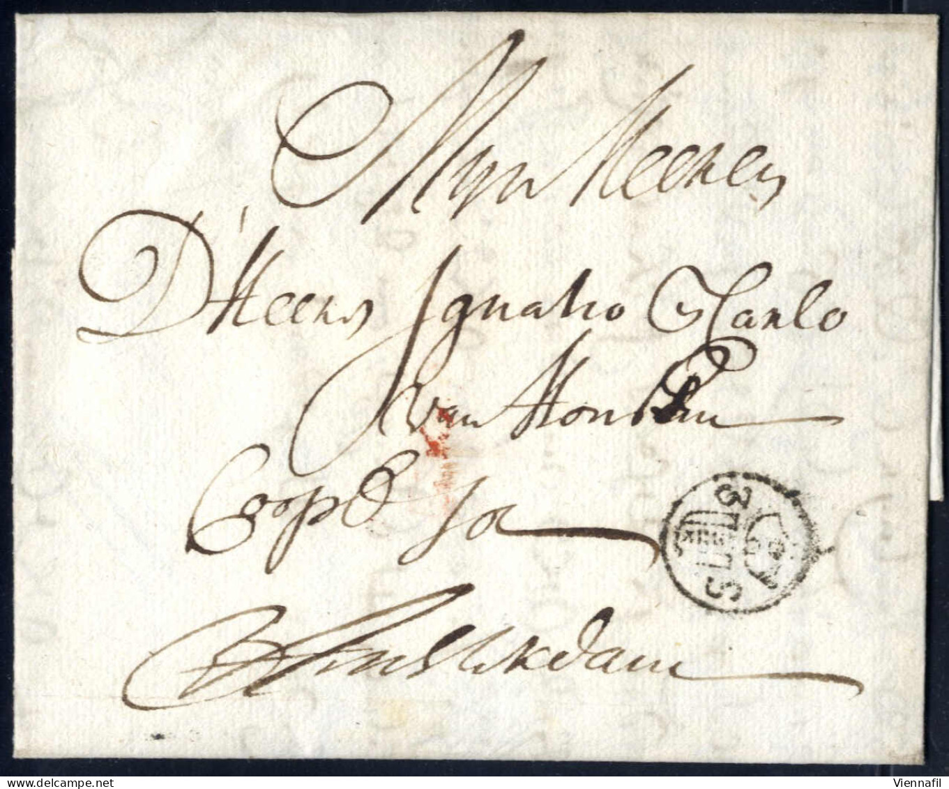 Cover 1702/69, Drei Briefe Mit Amsterdamer 3 Stuiver Posthornportostempeln, Einer Von Den Haag Am 19.3.1769 In Type I, E - Altri & Non Classificati