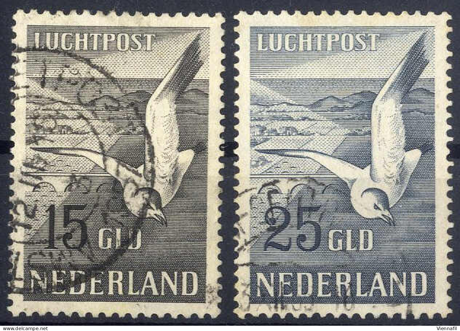 O 1950, Flugpostmarken, Komplette Serie 2 Werte Gestempelt, Mi. 580,581 - Autres & Non Classés