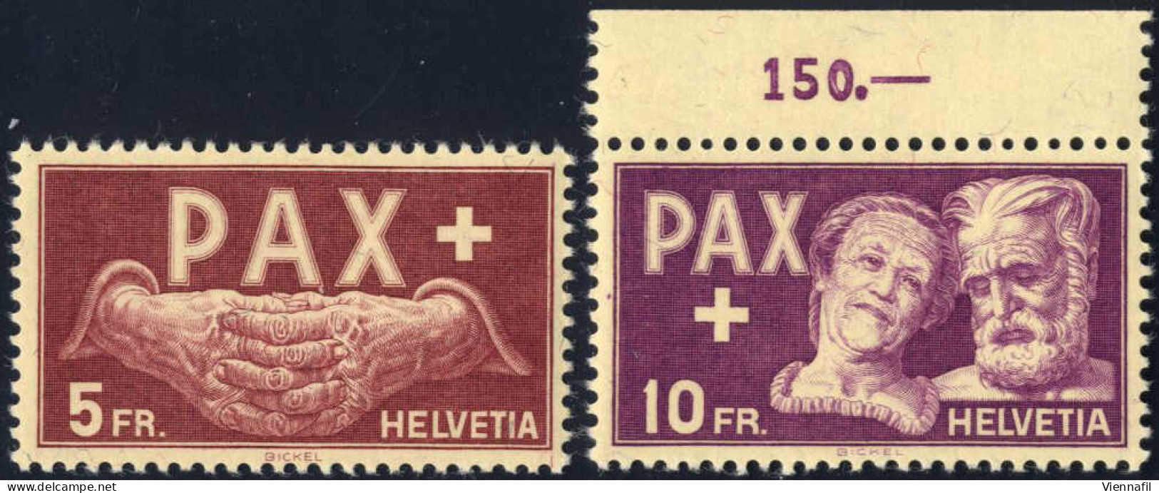 ** 1945, Pax, Komplette Serie 13 Werte Postfrisch, Mi. 447-459 - Autres & Non Classés