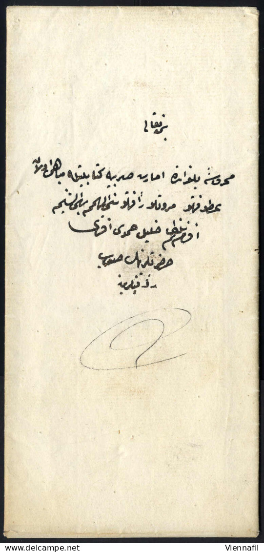 Cover 1844, Official Envelope Posted From Turkey To Belgrade Via Wallachia, Entering Serbia At The Radujevac Quarantine  - Other & Unclassified