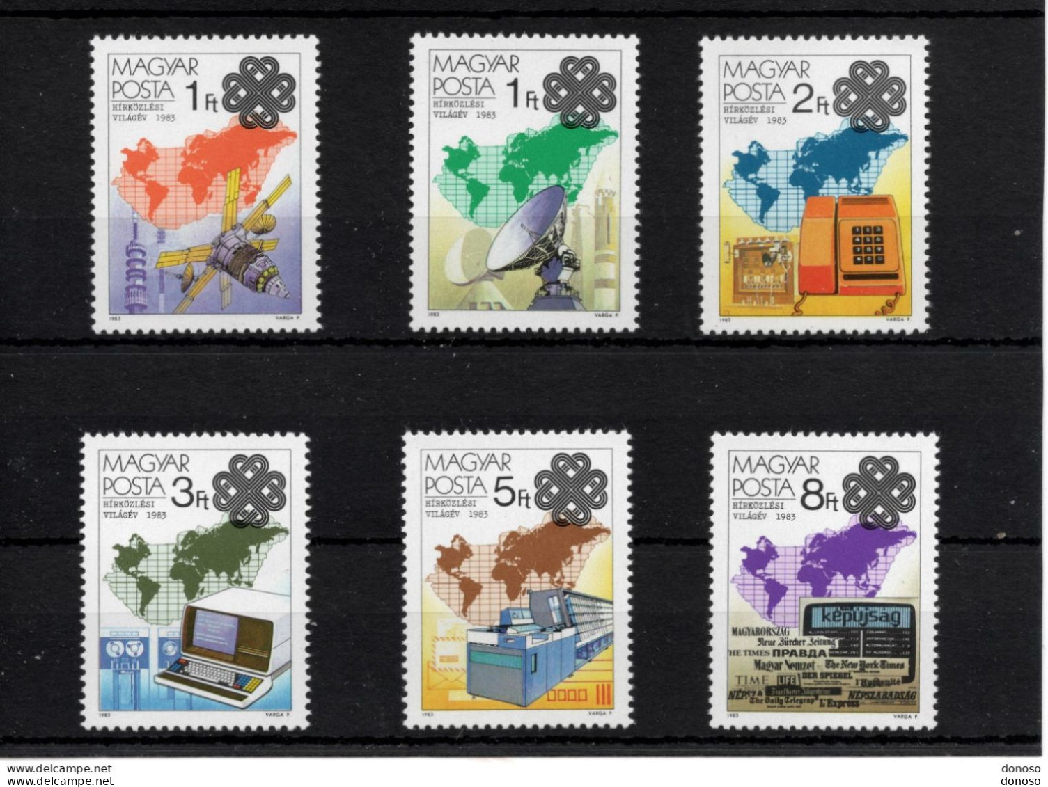 HONGRIE 1983 Année Mondiale Des Communications Yvert 2875-2880, Michel 3636-3641 NEUF** MNH Cote 5 Euros - Unused Stamps