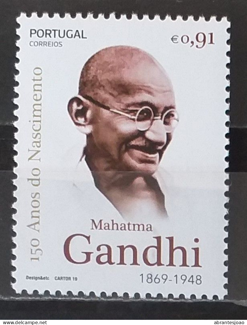 2019 - Portugal - MNH - 150 Years Since Birth Of Mahatma Gandhi - 1 Stamp And 1 Block Of 1 Stamp - Neufs