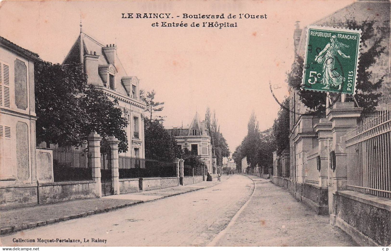 Le Raincy - Boulevard  De L'Ouest Et Entree De L'Hopital  -   CPA °J - Le Raincy