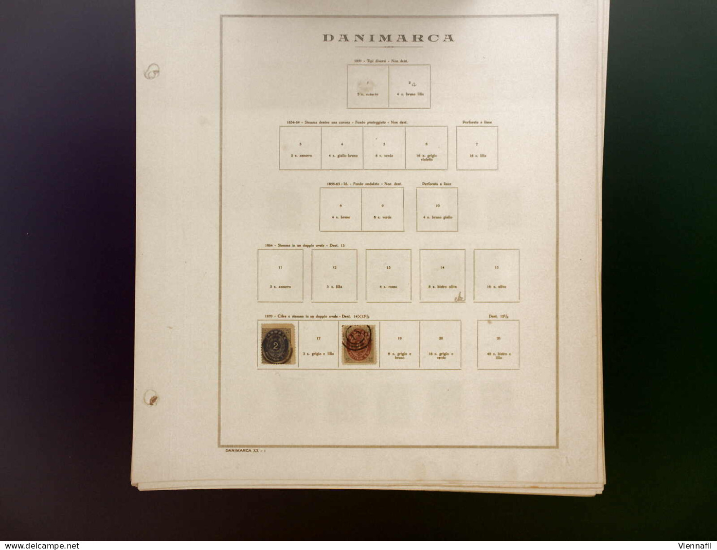 */o Dänemark 1870/1946, Gut Ausgebaute Sammlung Gestempelt Und Ungebraucht Auf 19 Albumblättern, Wert N.A.d.E. über 700, - Other & Unclassified