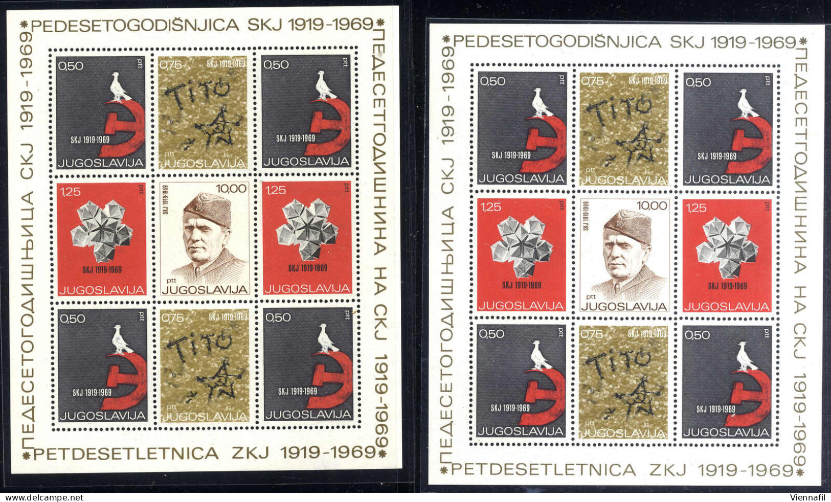 **/*/o Jugoslawien 1921/89, meist ungebrauchte und ein wenig gestempelte Sammlung auf Einsteckblättern, dabei auch Reich