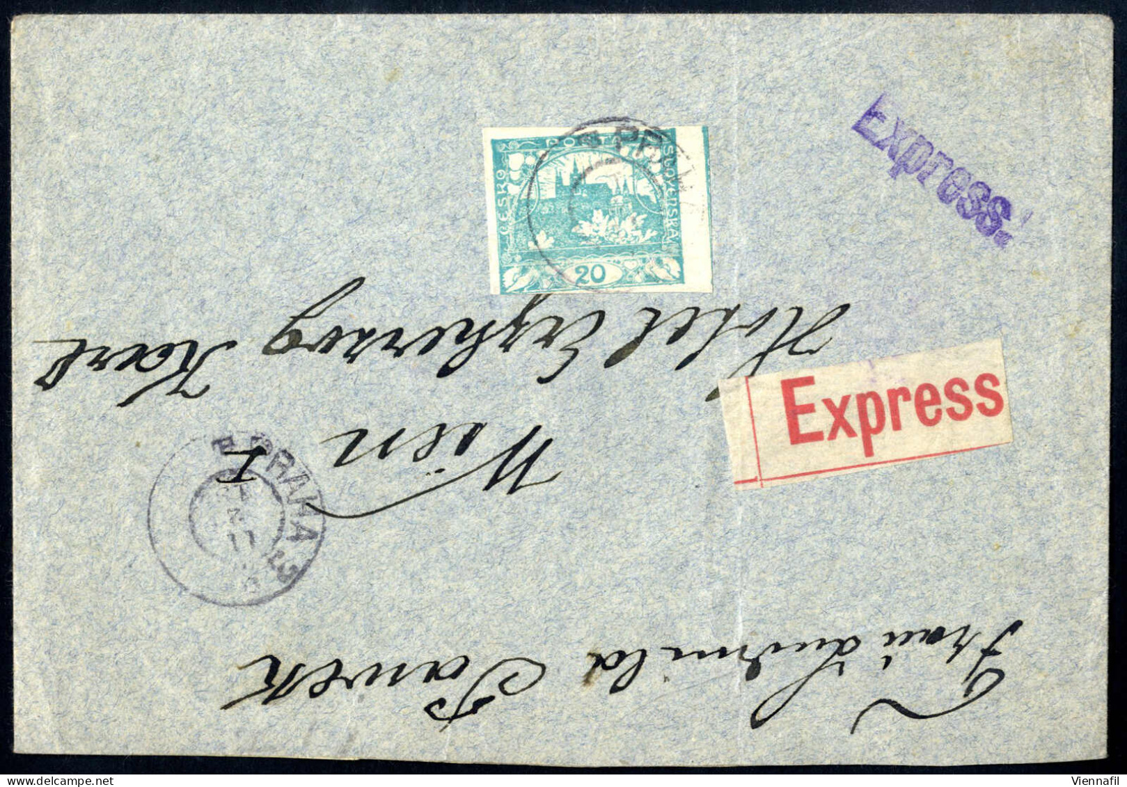 Cover Tschechoslowakei 1918/55 Ca., Lot Mit Hunderten Belegen/Ganzsachen Mit Interessanten Frankaturen Und Sonderstempel - Andere & Zonder Classificatie