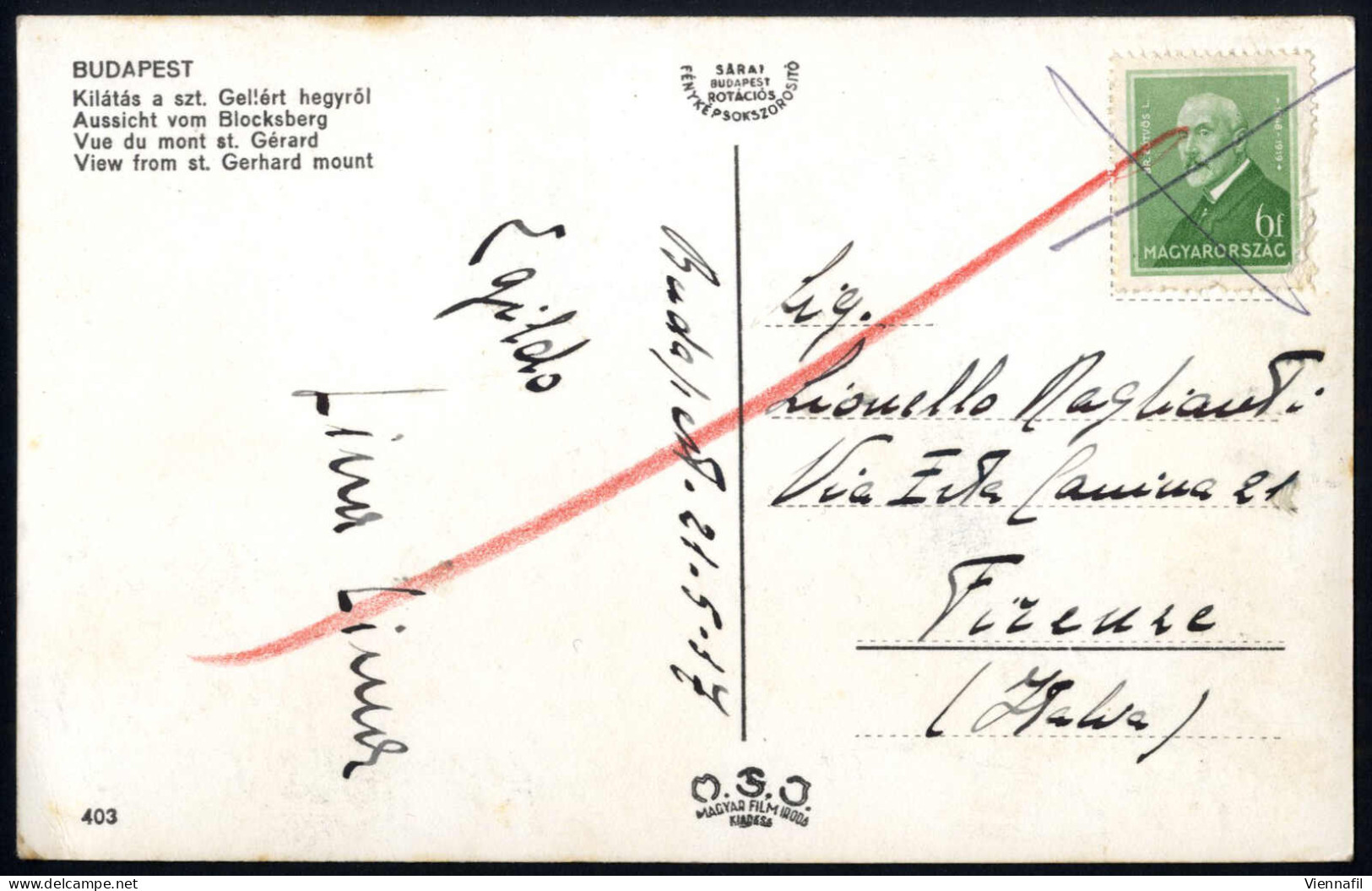 cover Ungarn 1871/1953 ca., Lot mit 30 Briefen / Paketkarten / Ganzsachen im Album, ein Attest, Abbildungen siehe Online