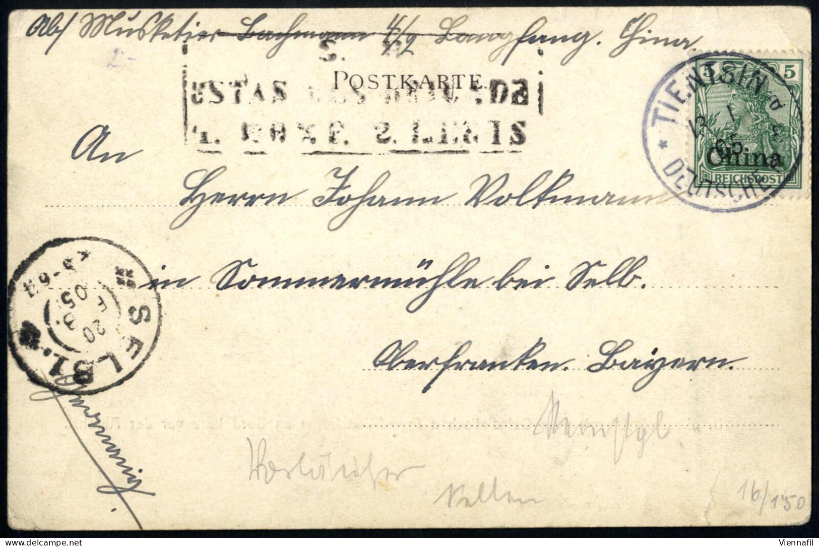 Cover Deutsche Kolonien 1900/14 Ca., Lot Mit 16 Belegen Aus Den Kolonien, Dabei Auch Rekokarte Aus Peking, Zudem Einige  - Andere & Zonder Classificatie