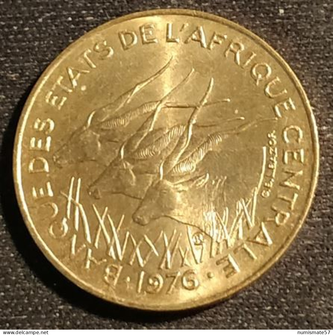 ETATS DE L'AFRIQUE CENTRALE - 5 FRANCS 1976 - KM 7 - Autres – Afrique